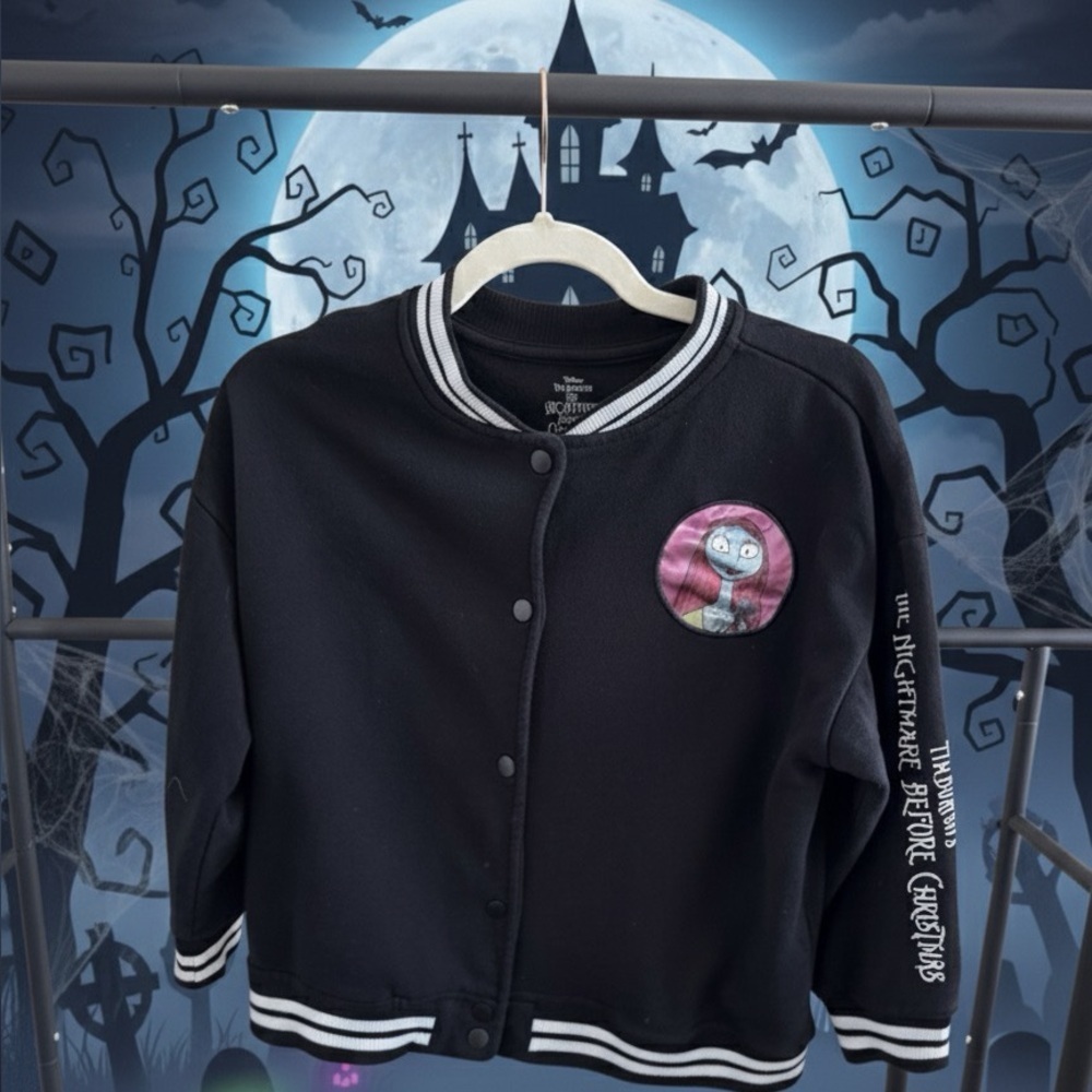 Girls Nightmare Before Christmas Disney Sally bomber jacket - Picture 2 of 6